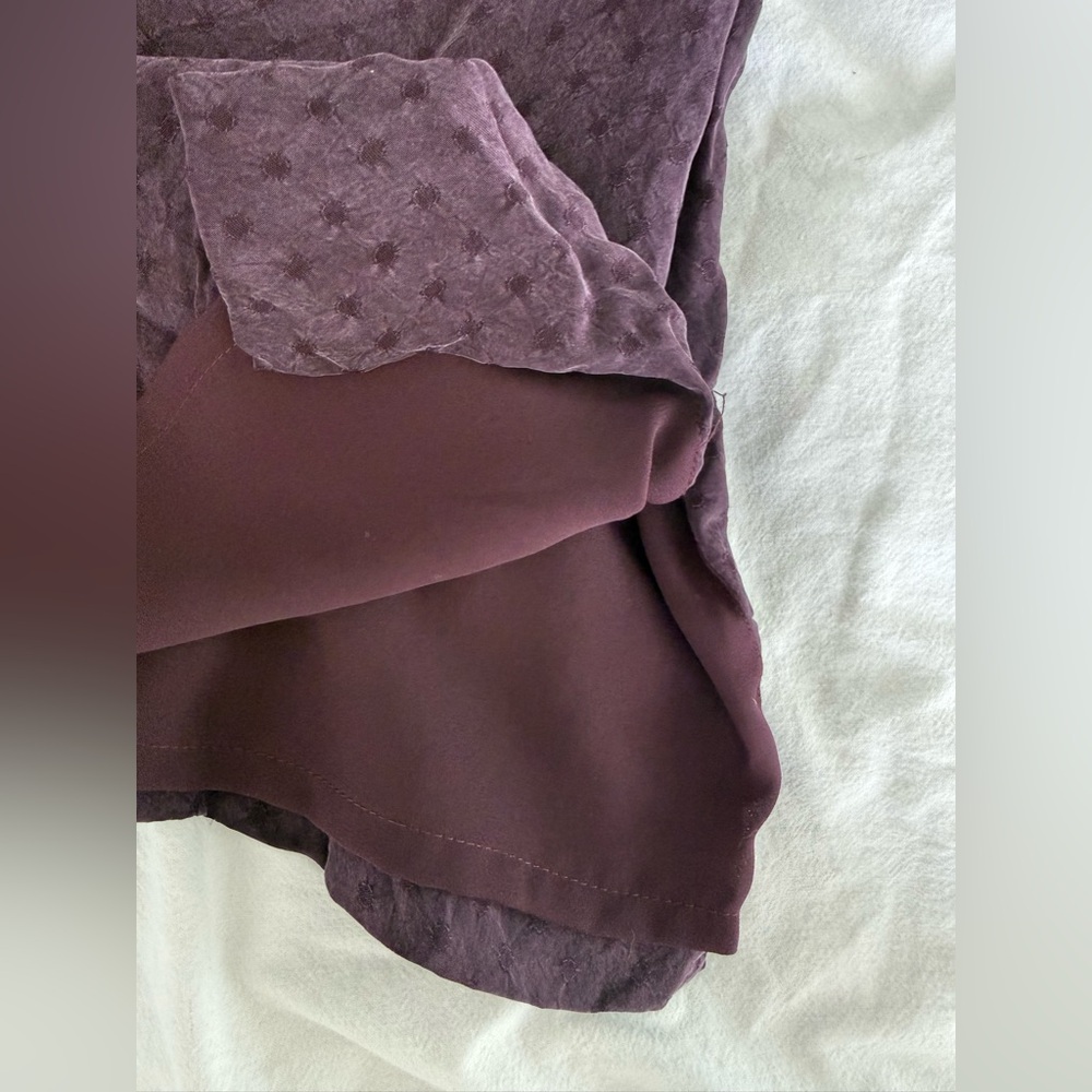 Liz Claiborne Sleeveless Dark Purple Tunic, size 8 - Picture 4 of 5